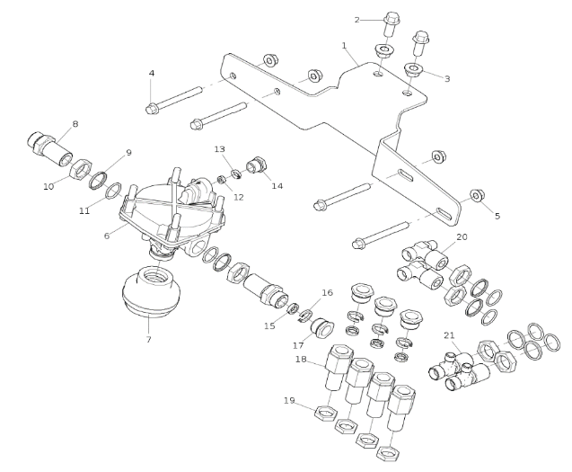 Brake lines and valves for ABS