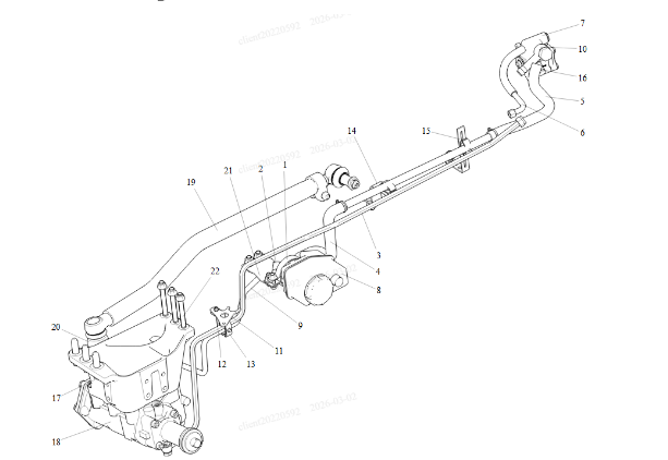 Front Axle Energy Supply Line